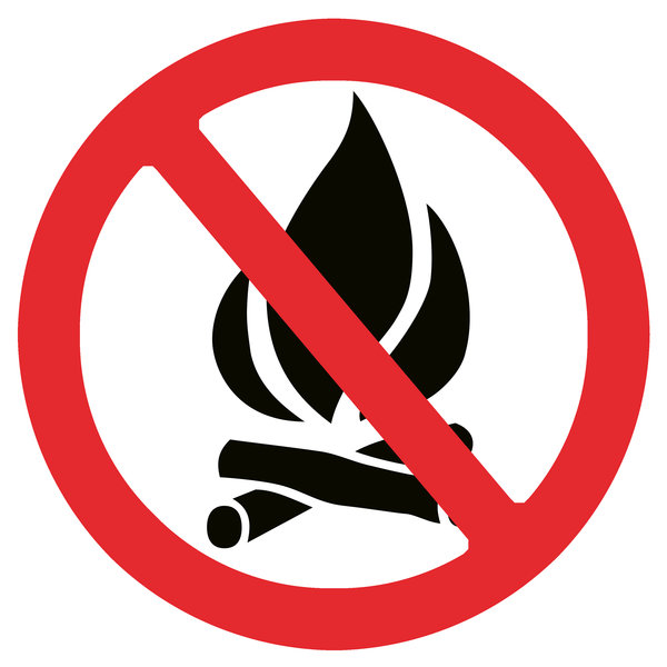 Suppression sign 3: Camp-fire prohibited