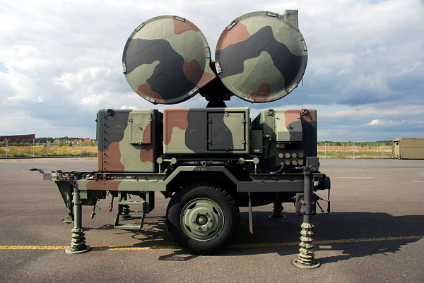 Military radar: Radar is an object detection system that uses electromagnetic waves to identify the range, altitude, direction, or speed of both moving and fixed objects such as aircraft, ships, motor vehicles, weather formations, and terrain. The term RADAR was coined i