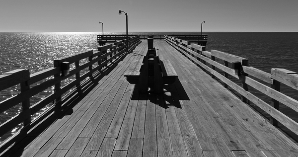 Mexico Beach, FL Pier: Main pier in city of Mexico Beach, FL.