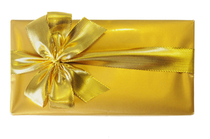 Golden gift box: golden gift box