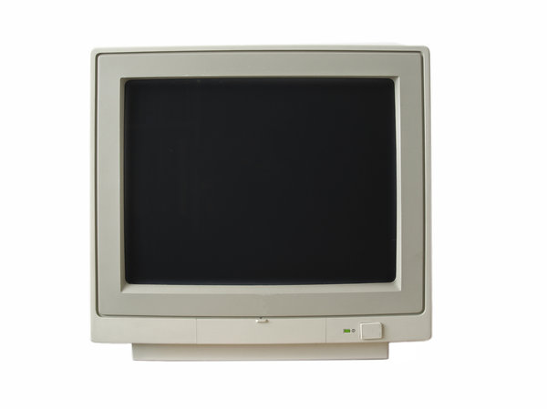 monitor: old monochrome monitor