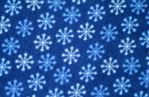 snow pattern: Blue fabric snow pattern