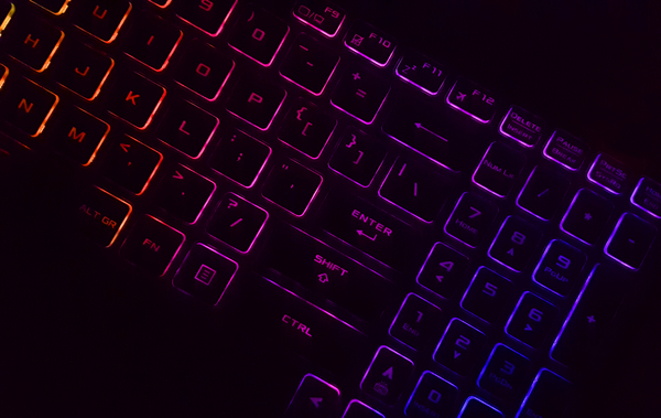 keyboard: colorful computer gaming keyboard