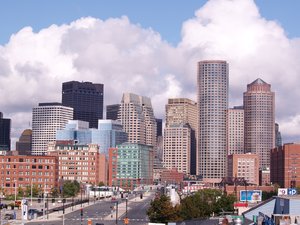Down town Boston: A picture of early morning down town Boston. Please rate this picture