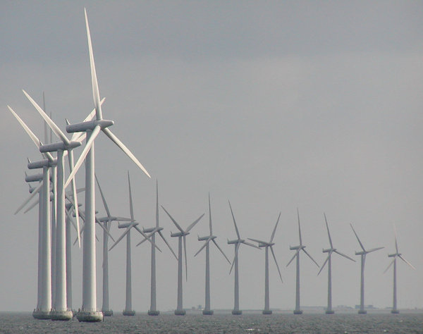 Windmühlen auf See: 