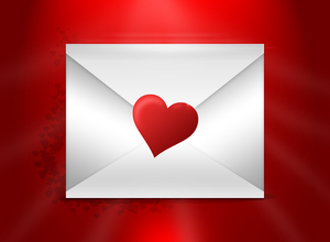 Free Photo  Love letter of note with collection of romantic