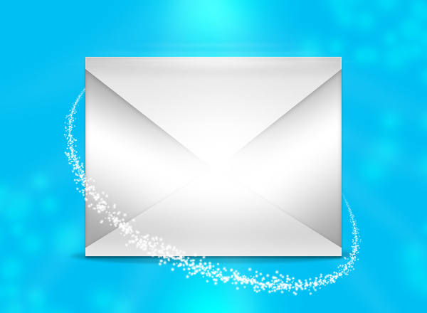 Mail message: A vector envelope representing an e-mail or normal mail message.