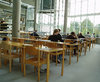 studying 3: photos from a library with students