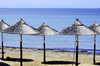 beach umbrellas: beach umbrellas at Kavouri-Athens