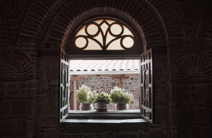 monastery window: monastery window