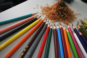 Color Pencils: Wooden color pencils