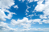 Blue Sky with white Clouds: 