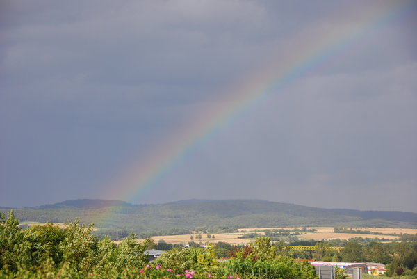 rainbow 3: rainbow in the Germany after heavy rain