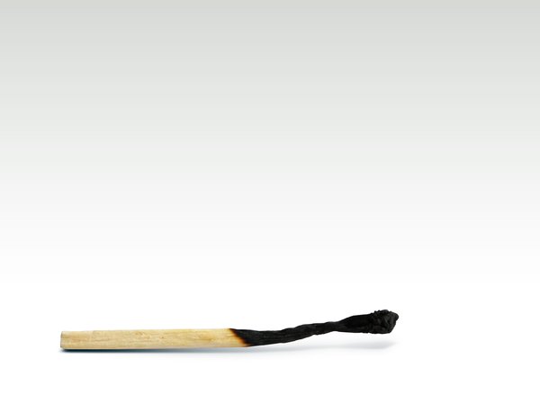 Burnt match stick: Burnt match stick