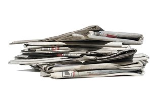newspapers pile: none