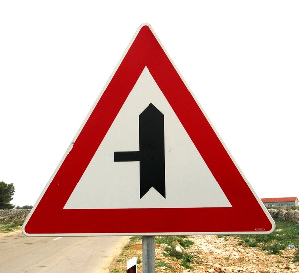 road sign 3: none