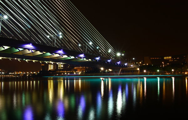 Night Scene: Night scene at the bridge