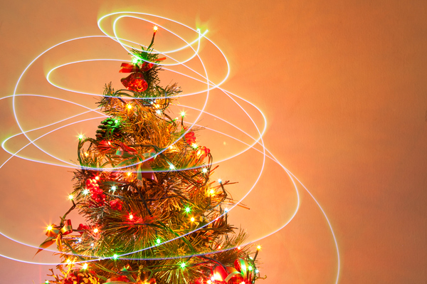 Christmas Tree 11: Photo of christmas tree with light painting