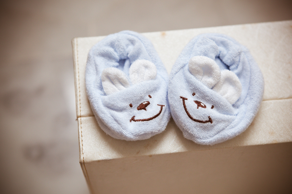 Baby Booties: Photo of a pair of baby booties