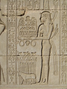 Egyptian Carvings: Carvings at Dendara Temple, Egypt