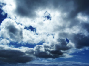 Atmosphere: a piece of the sky in central city, Auckland, New Zealand