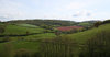 Devon landscape: Landscape in Devon, England, in spring.