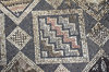 Ancient church mosaics 6: Mosaics in the ruins of the 6th century basilica at Aya Trias, Sipahi, northern Cyprus.