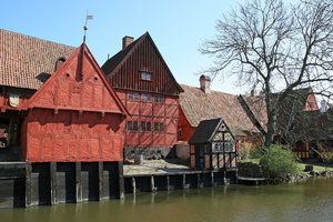 Historical houses 1: Historical waterside houses in Denmark.