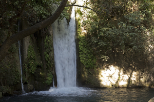 Israel waterfall: Banias waterfall, northern Israel.