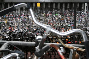 Millions of bikes in Amsterdam: 