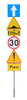 RoadSign confusion: That bunch of signs can be seen near my house, Warsaw, Poland. I do not know if any driver can remember them all at first glimpse. For the next glimpse he has no time...Please comment this shot or mail me if you found it useful. Just to let me know!I woul