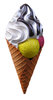 Ice cream: A coned ice-cream