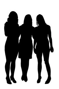 Friends: Three girls.