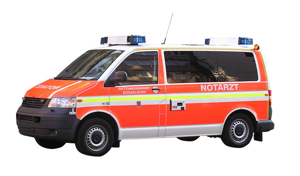 German Ambulance: An ambulance from Dusseldorf.