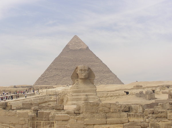 Great Sphinx of Giza: The Sphinx against the Pyramid of Khafre
