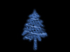 Christmas tree: graphic design - illustration of abstract Christmas tree