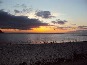 Sonnenuntergang in Nordwales: 