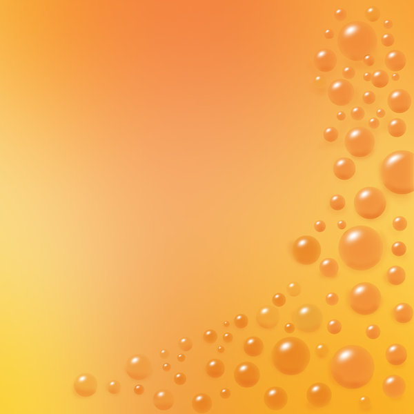 orange: background bubbles