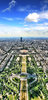 uitzicht vanaf de toren van Eiffel: 