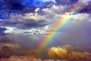 Rainbow: After the storm over the Texas Gulf Coast there was a rainbow.