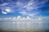 Where ocean meets the sky: shot on coastline of Bull Island, midday in mid August