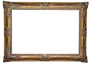 Gold Antique Frame: Invaluable as a graphic asset