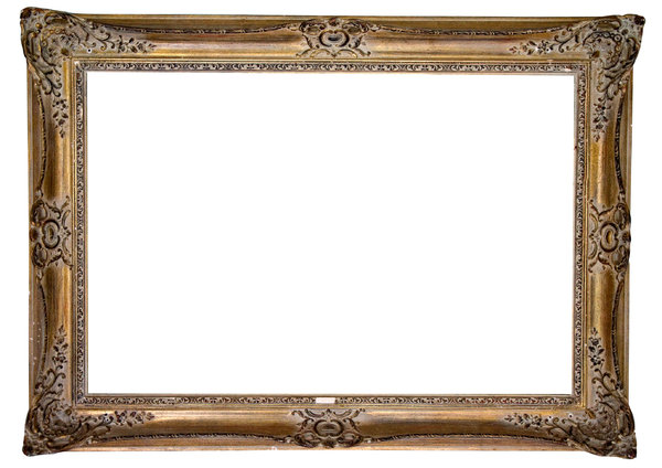 Gold Antique Frame: Invaluable as a graphic asset