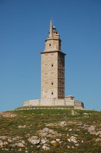 Tower of Hercules 2: Ancient Roman lighthouse. The structure is 55 metres (180 ft) tall and overlooks the North Atlantic coast of Spain. The structure, almost 1900 years old and rehabilitated in 1791, is the oldest Roman lighthouse still used as a lighthouse.

UNESCO World 