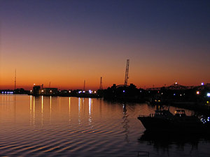 Harbor Eve: Evening over the harbor
