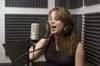 Singer 2: Amy singing in the recording studio