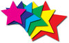 Colorful stars: 6 Colorful stars, rainbow like colors.