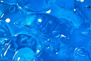 Blue Gel Macro: Textured blue gel macro.