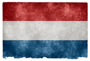 Países Bajos Bandera del Grunge: 