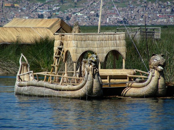 reed boat: lake titicaca